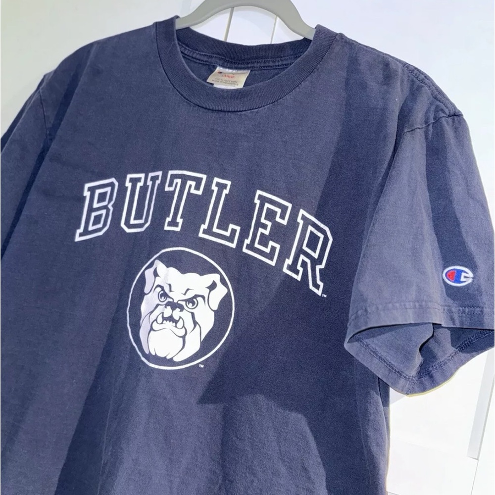 VINTAGE CHAMPION BUTLER BULLDOGS SHIRT MEDIUM LARGE UNIVERSITY TEE 100% Cotton